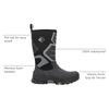 image:imageMUCK Mens Apex Pro Vibram Arctic Grip AllTerrain BootBlack