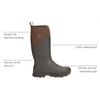 image:imageMUCK Mens Arctic Ice Tall Boot  Vibram Arctic Grip ATBrown