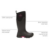 image:imageMUCK Womens Arctic Ice Tall Boot  Vibram Arctic Grip ATBlackHot Pink