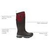 image:imageMUCK Womens Arctic Ice Tall Boot  Vibram Arctic Grip ATBlackMaroon