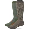 image:imageMUCK Boot Mens Merino Wool Blend Camo Tall Boot Socks 2 Pair PackMochaGreen