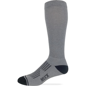 image:imageMUCK Boot Mens Lightweight Ultra Dri over the calf Boot Socks 1 Pair PackGrey