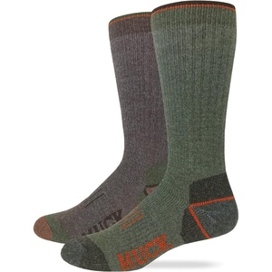 image:imageMUCK Boot Mens Merino Wool Heavyweight Mid Calf Boot Socks 2 Pair Pack as1 alpha l regular regular GreenBrown