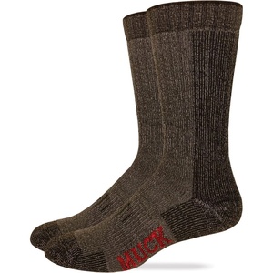 image:imageMUCK Boot Mens Merino Wool Heavyweight Mid Calf Boot Socks 2 Pair PackBrown
