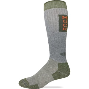 image:imageMUCK Boot Mens Merino Wool Heavyweight Seamless Toe Tall Boot Socks 1 Pair PackGrey