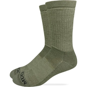 image:imageMUCK Boot Mens Merino Wool Year Round Full Cushion Crew Boot Socks 1 Pair PackOlive