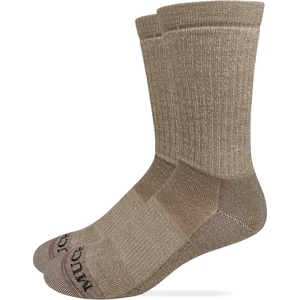image:imageMUCK Boot Mens Merino Wool Year Round Full Cushion Crew Boot Socks 1 Pair PackTaupe