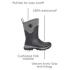 image:imageMUCK BOOT Womens Arctic Ice AGAT Waterproof Lightweight Warm Mid Rubber Rain BootsBlack