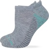 image:imageMUCK Boot Ladies Ultra Dri Low Cut Heel Tab Socks 2 Pair PackGrey