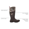 image:imageMUCK Womens Arctic Sport II Tall BootDark Brown Mossy Oak Country Dna