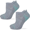 image:imageMUCK Boot Ladies Ultra Dri Low Cut Heel Tab Socks 2 Pair PackGrey