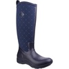 image:imageMuck Arctic Ice Extreme Conditions Tall Rubber Womens Winter Boots with Arctic Grip OutsoleNavy Quilt