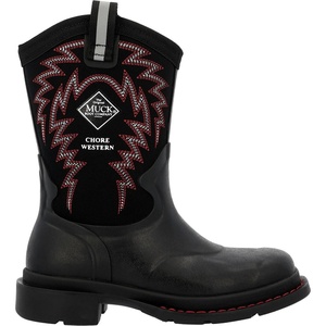 image:imageMUCK Big Kids Chore Western BootBlackRed