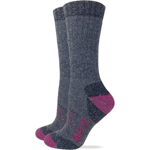 image:imageMUCK Boot Ladies Merino Wool Heavyweight Mid Calf Boot Socks 2 Pair Pack Assorted