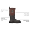image:imageMUCK Mens Chore Tall XpressCool Steel Toe Brown Size 110